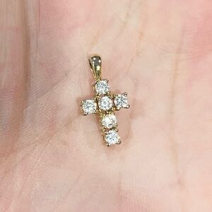 🌤️ Goldtone Cross Pendant